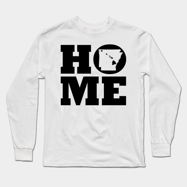 Arkansas and Hawai'i HOME Roots by Hawaii Nei All Day Long Sleeve T-Shirt by hawaiineiallday